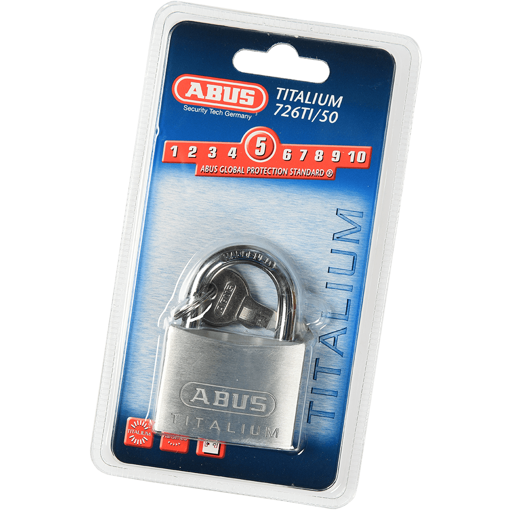 Oferte la Lacat din aluminiu, Abus Titalium 726TI, l 50mm, 2 chei