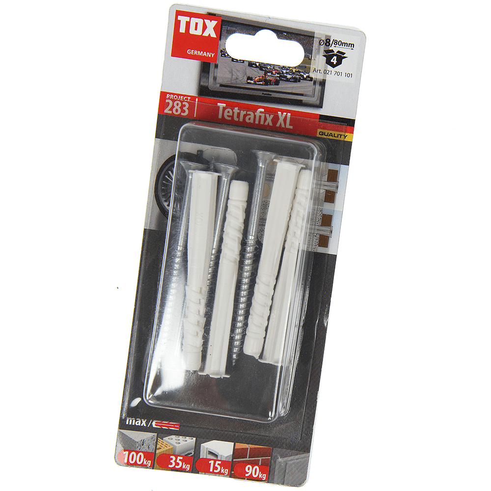 Oferte la Diblu Tetrafix XL TFS-L cu surub, 8 x 80 mm, 4 buc