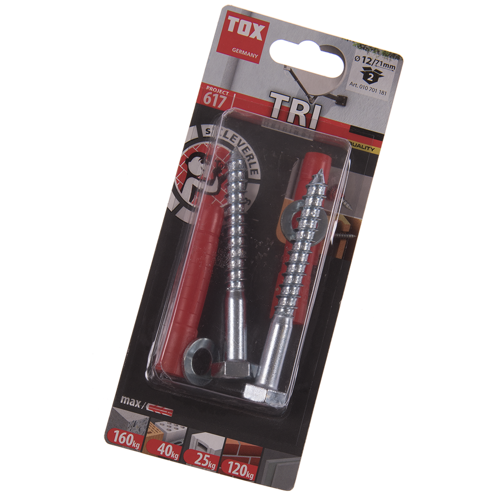 Oferte la Diblu Tri cu surub, pentru fixari in beton, Ø 12 mm, L 71 mm, 2 buc