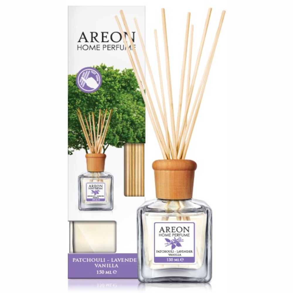 Oferte la Odorizant cu betisoare Areon Home Perfume, Patchouli Lavender Vanilla, 150 ml 