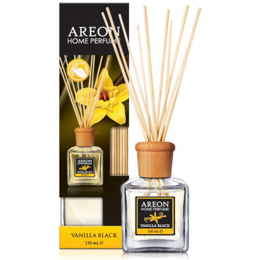 Oferte la Odorizant cu betisoare Areon Home Perfume, Vanilla Black, 150 ml