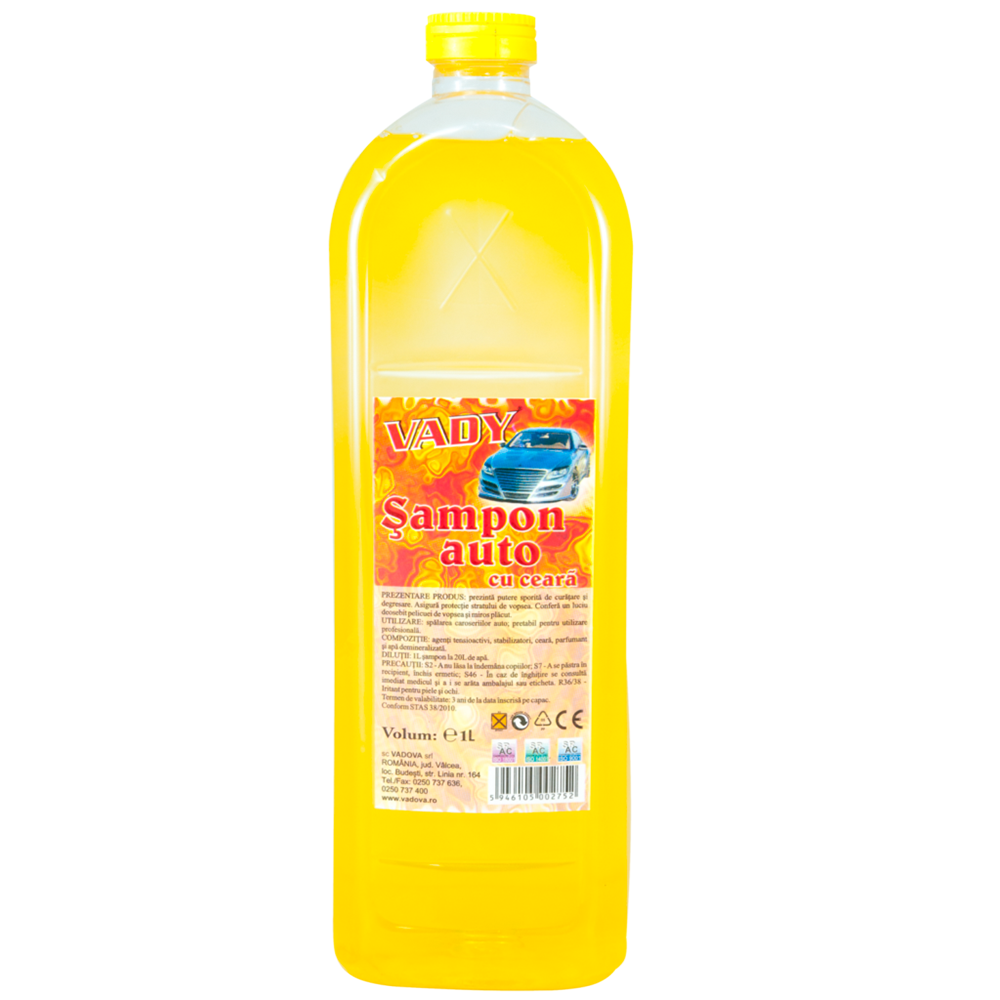 Oferte la Sampon auto cu ceara Vady Klar, biodegradabil, 1 l