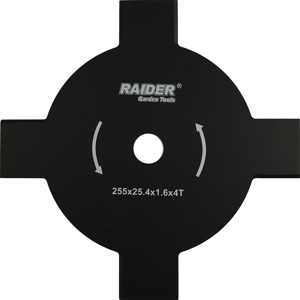 Oferte la Lama metalica Raider pentru motocoasa, 4 dinti, 255 x 25.4 mm