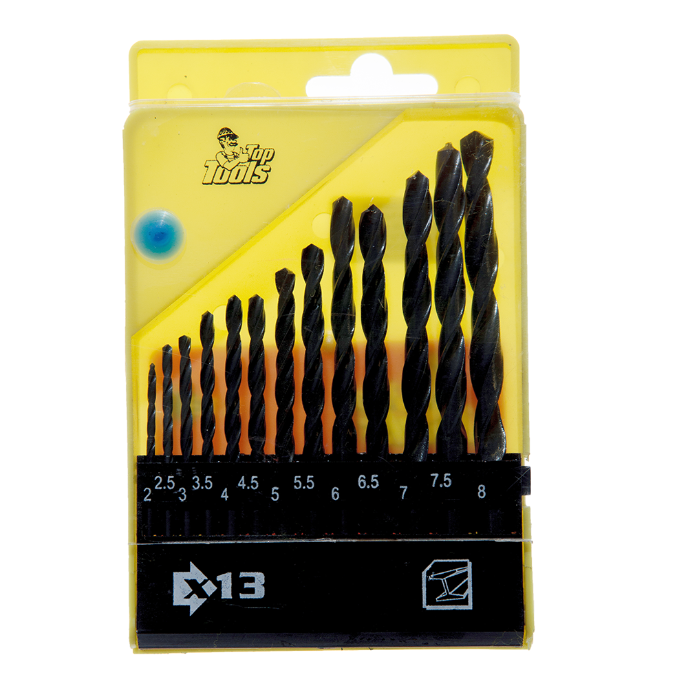 Oferte la Set 13 burghie Top Tools, Hss 60H718, pentru metal, 2-8 mm