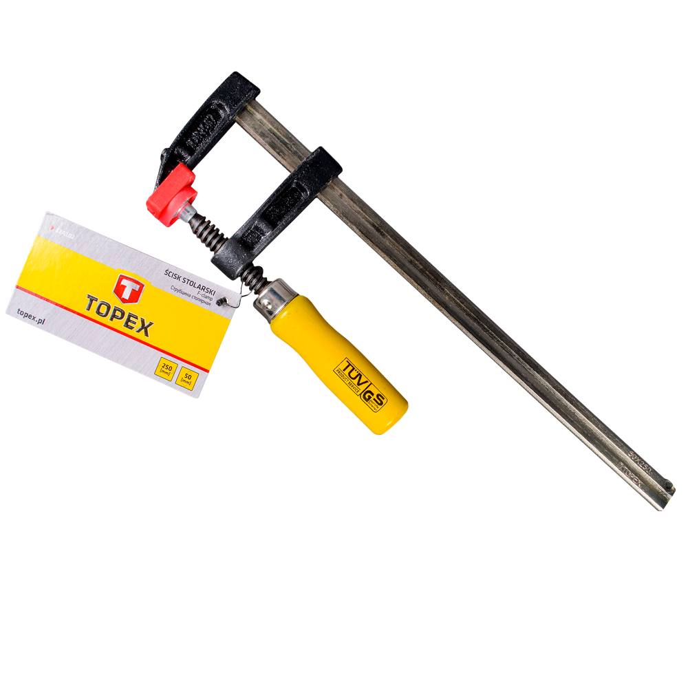 Oferte la Clama fixare in forma de F, Topex 12A102, pentru lemn, 50 x 250 mm