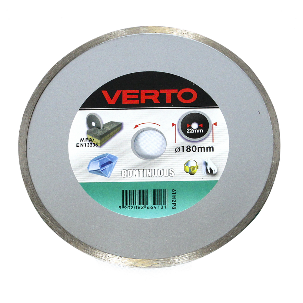 Oferte la Disc diamantat continuu debitare marmura Verto 61H2P8, 180 x 22.2 x 2 mm 