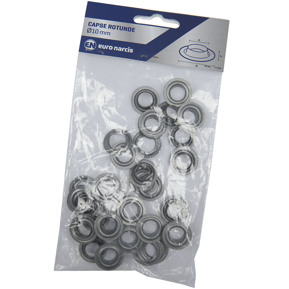 Oferte la Capse rotunde pentru prelata, 10 x 20 x 6,5 mm