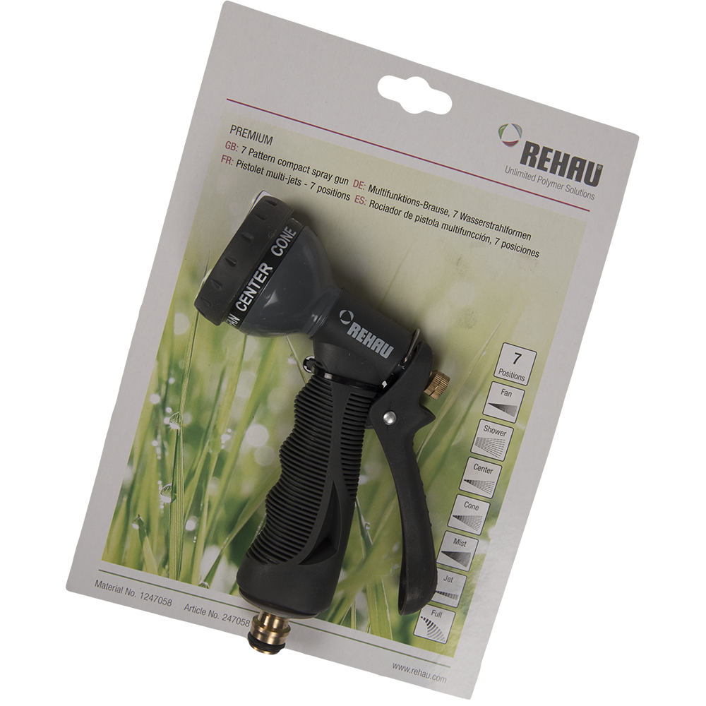 Oferte la Pistol pentru stropit multifunctional Rehau, metal, gri, 7 functii