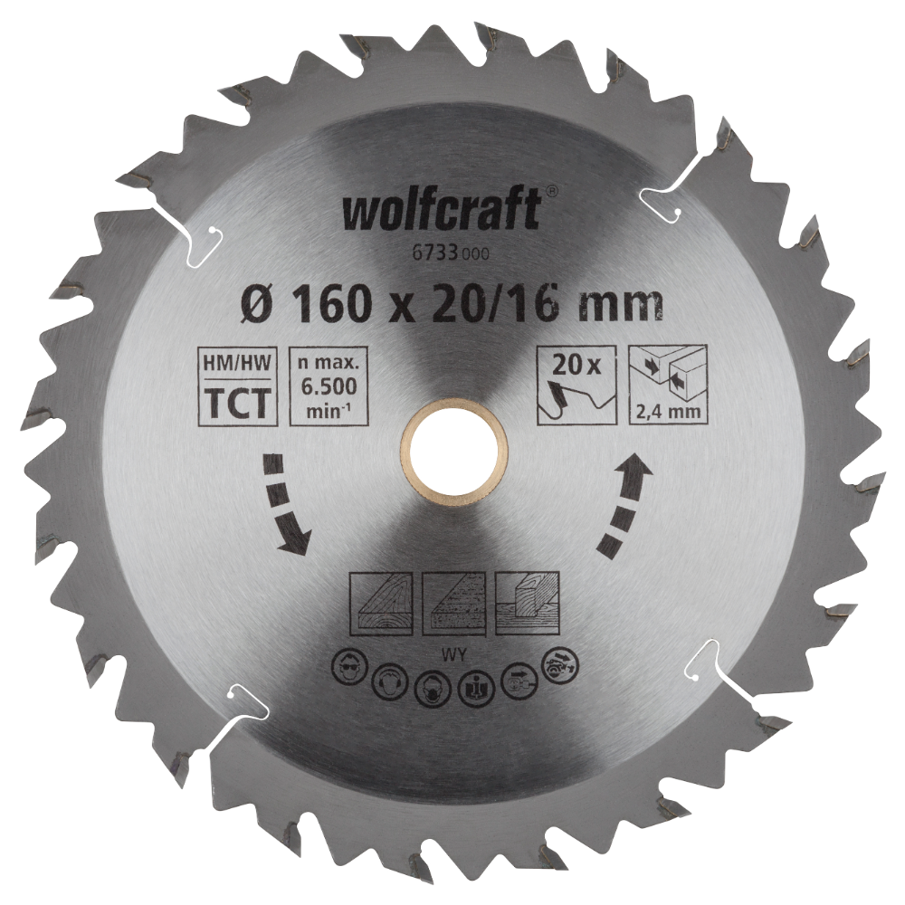 Oferte la Panza circulara Wolfcraft, 160 x 20 x 2,4 mm