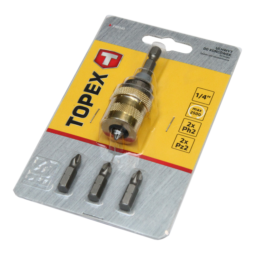 Oferte la Set adaptor si biti pentru mandrina Topex, 1/4, 60 mm