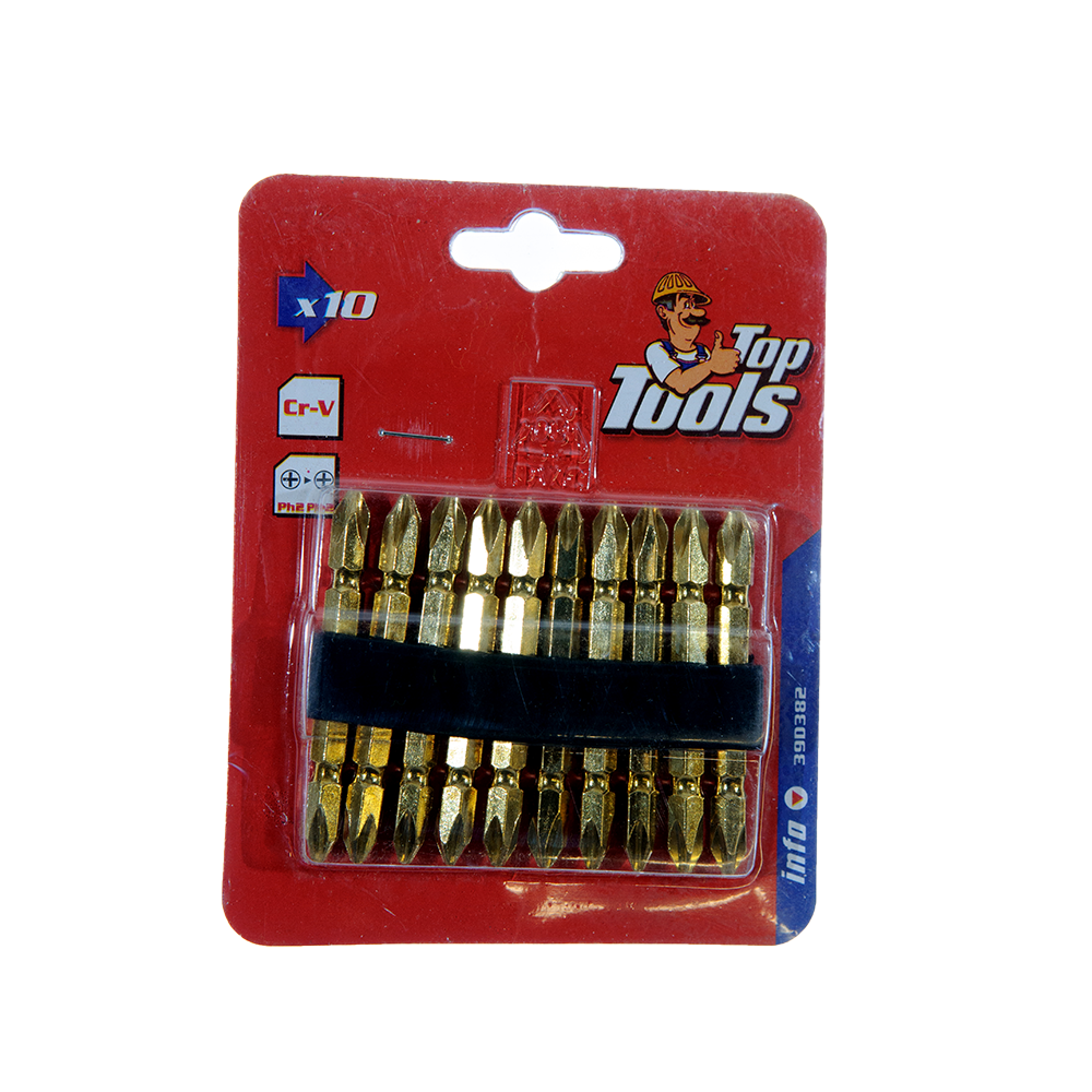 Oferte la Set capete de surubelnita Top Tools, PH2, 10 buc, 60 mm