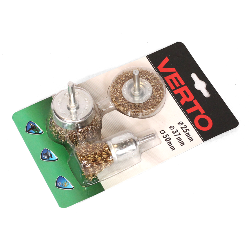Oferte la Set de 3 perii de sarma, Verto 62H613