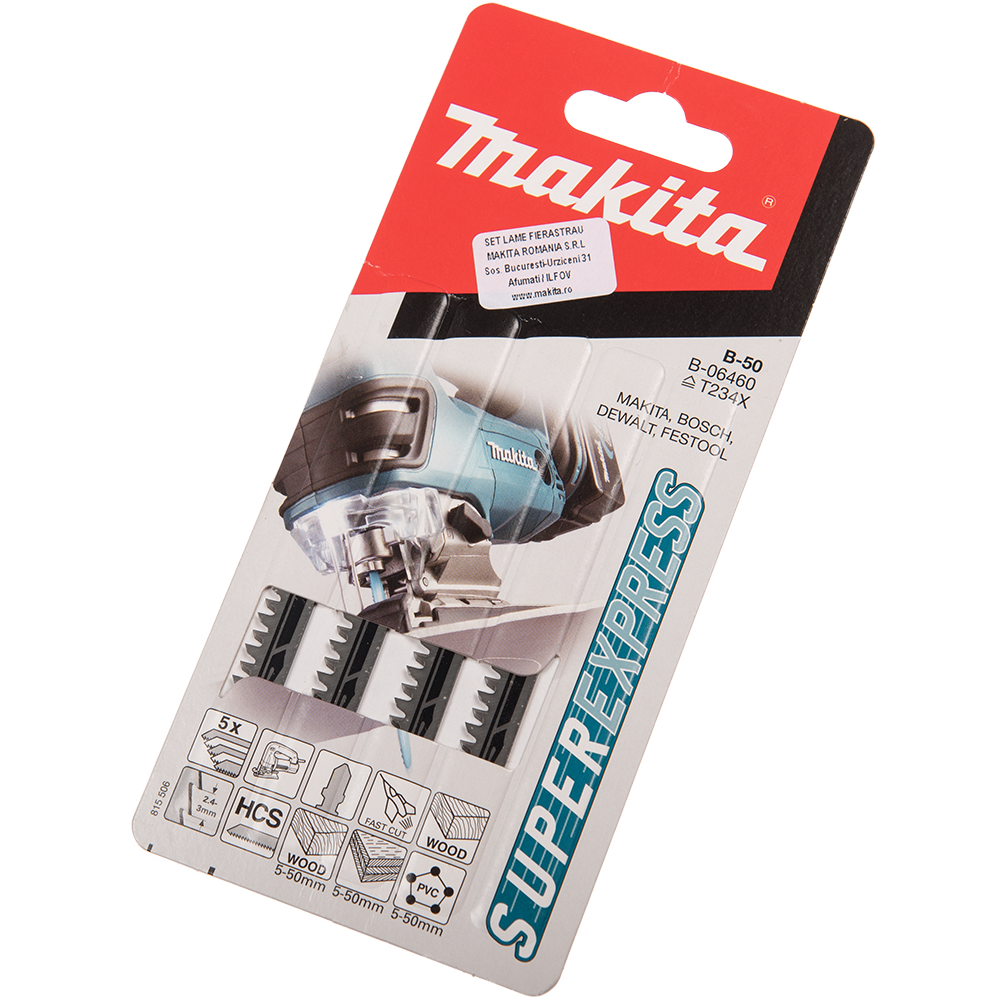 Oferte la  Set 5 lame fierastrau Makita Progresiv B-06460, 73 mm