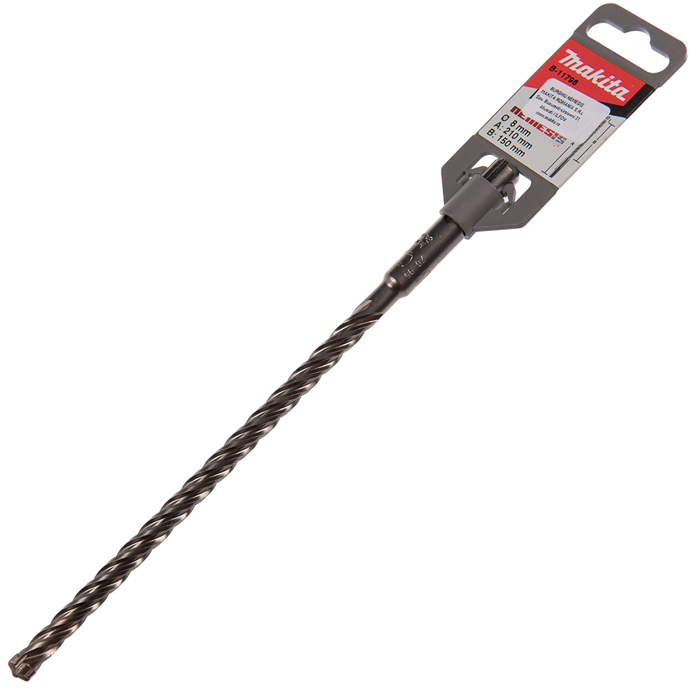 Oferte la Burghiu 4 taisuri Makita Nemesis, SDS-Plus, pentru beton, 210 x 8 mm