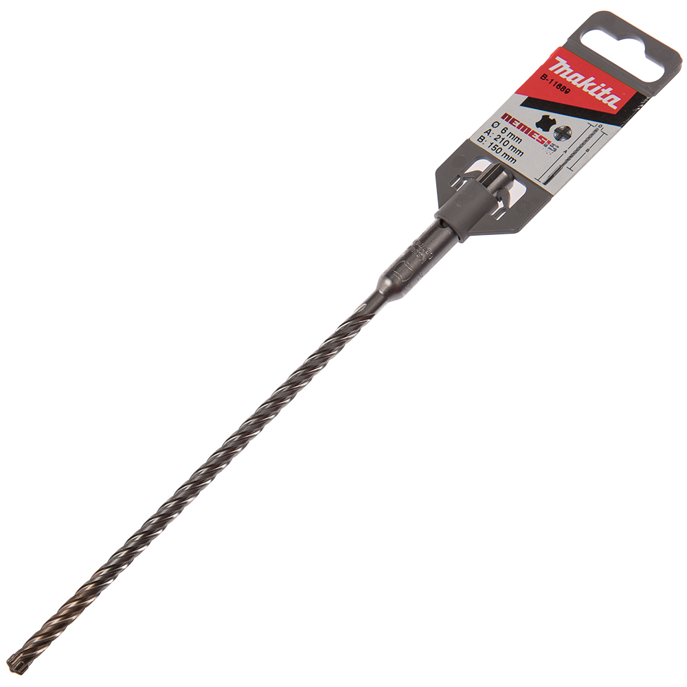 Oferte la Burghiu 4 taisuri Makita Nemesis, SDS-Plus, pentru beton, 210 x 6 mm