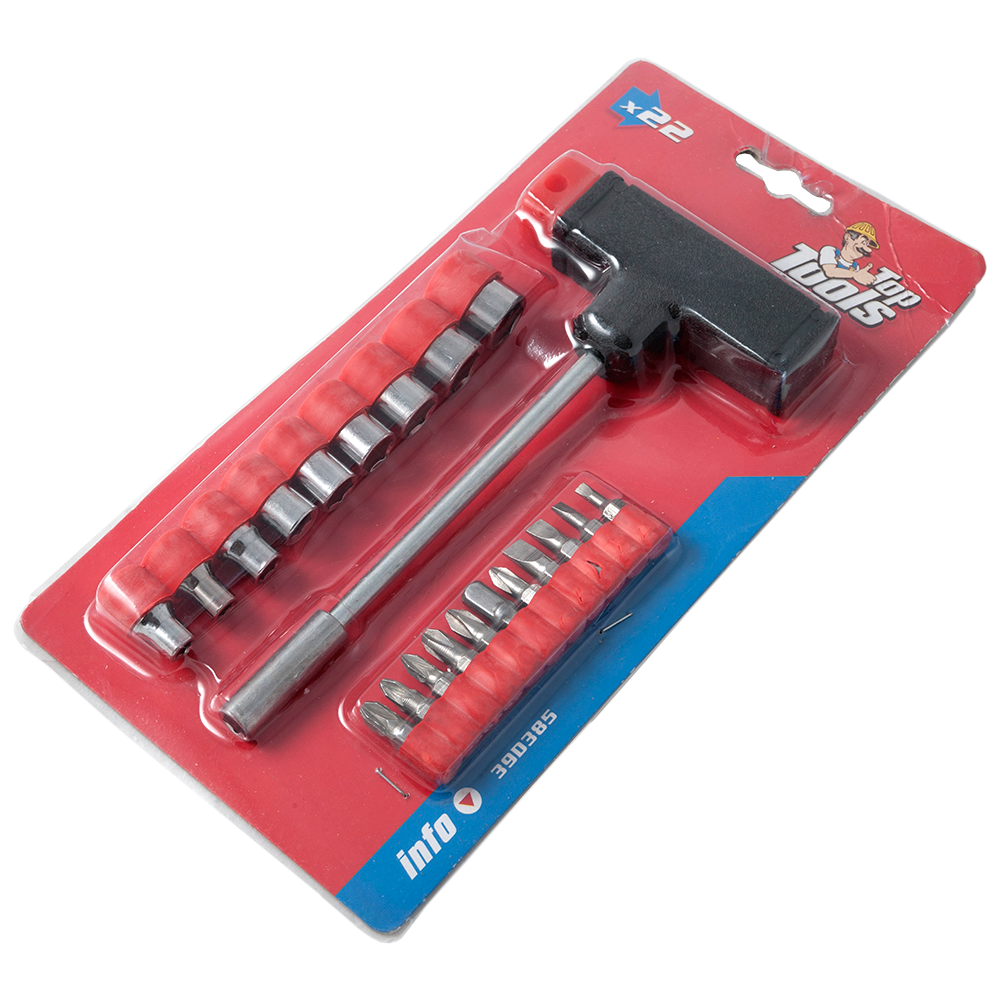 Oferte la Set varfuri si tubulare surubelnita Top Tools, cu maner