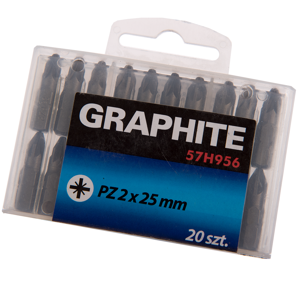 Oferte la Set capete de surubelnita electrica Graphite, PZ2, 20 buc, 25 mm