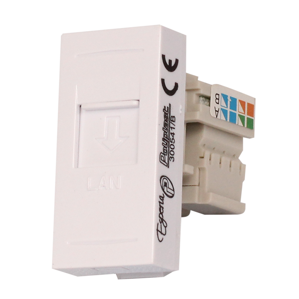 Oferte la Priza date Esperia, RJ45, incastrata, modulara - 1 m, alba