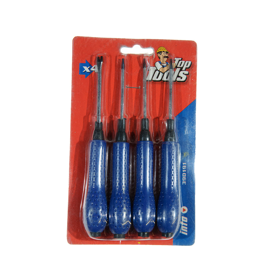 Oferte la Surubelnite de precizie Top Tools, varf magnetic, otel Cr-V, 4 buc