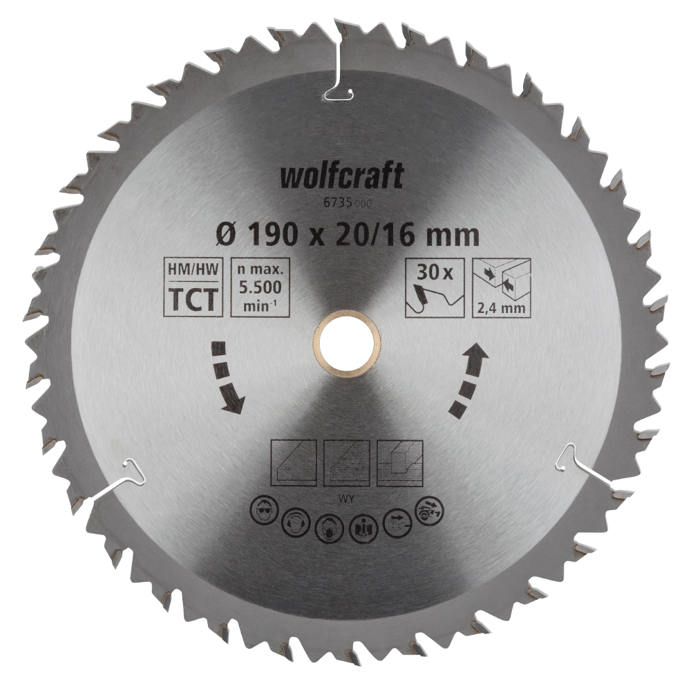 Oferte la Panza pentru fierastrau circular Wolfcraft, 30 dinti,190 mm