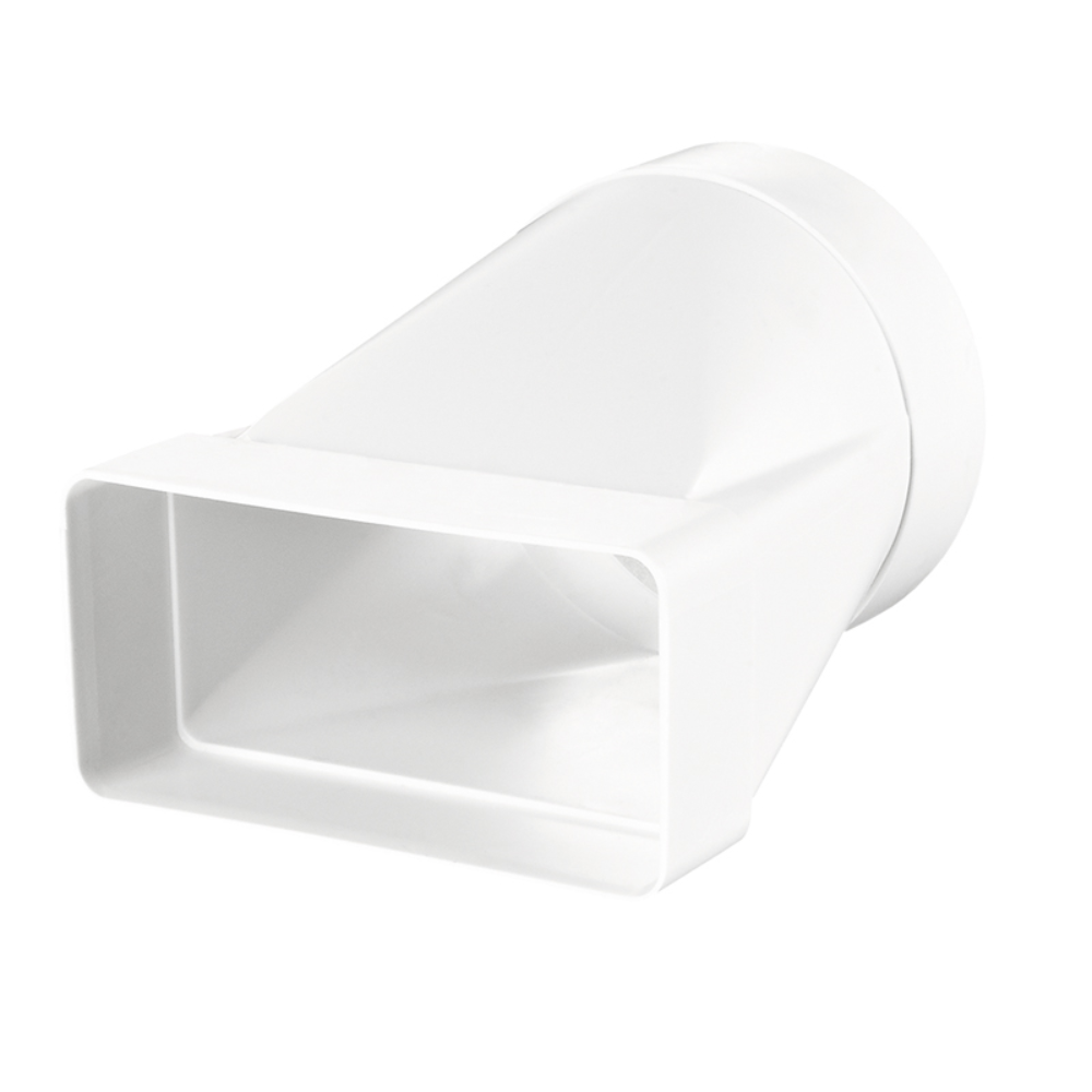 Oferte la Adaptor circular/rectangular Vents, plastic, alb, Ø100, 55 x 110 mm