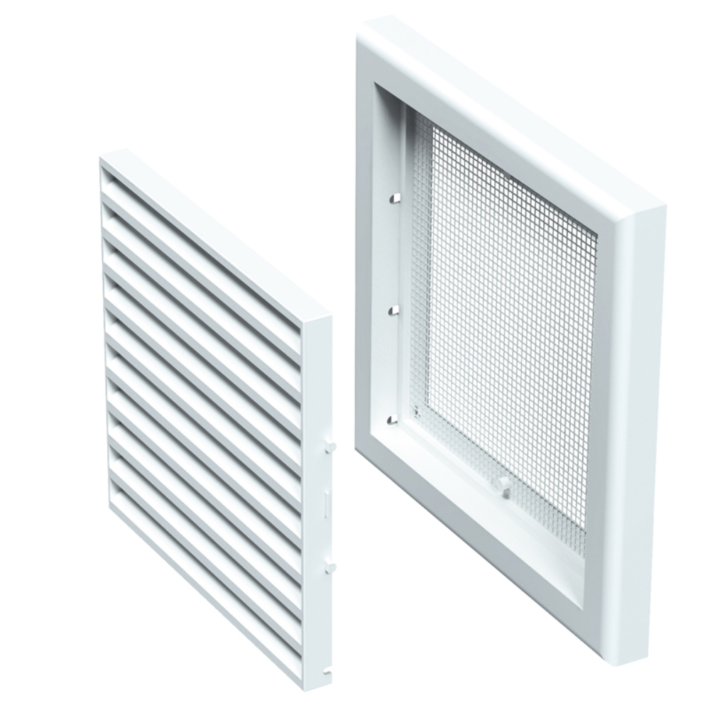 Oferte la Grila ventilatie Vents, PVC, alb, 154 x 154 mm