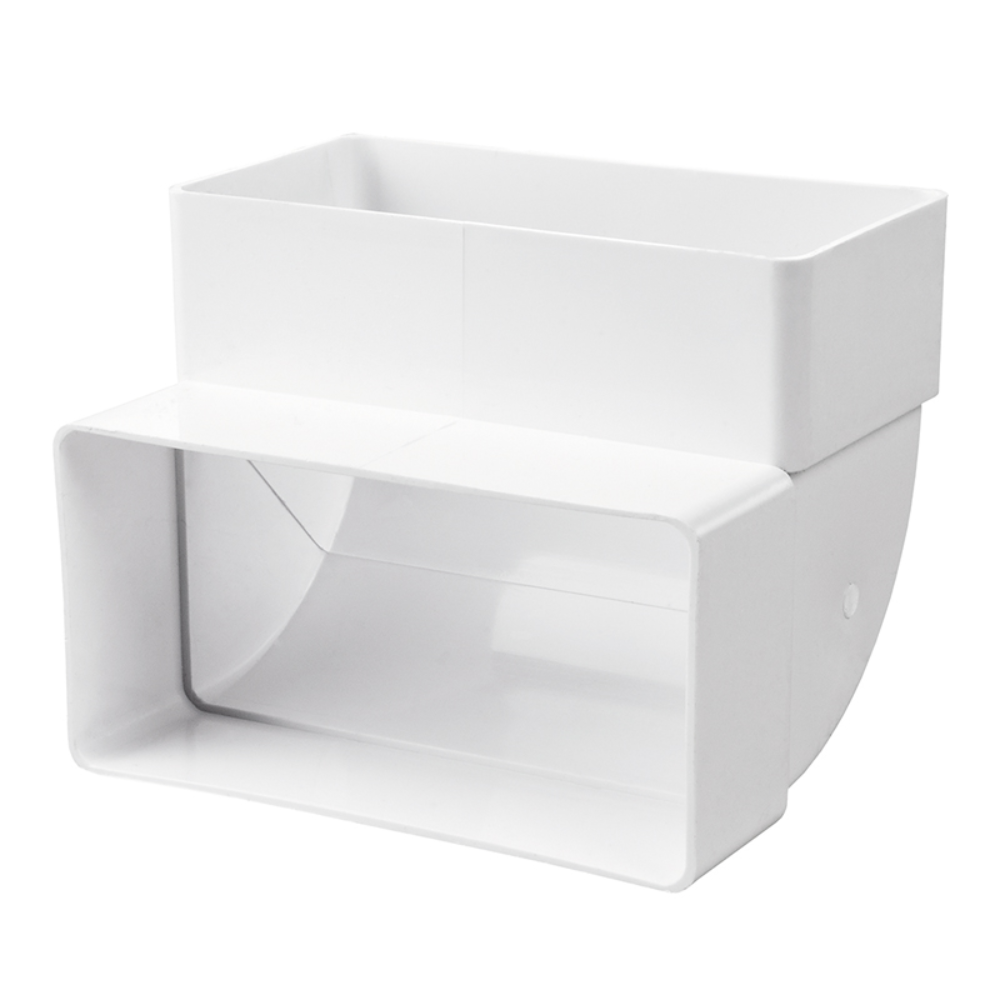 Oferte la Cot vertical 90° Vents, PVC, alb, 55 x 110 mm