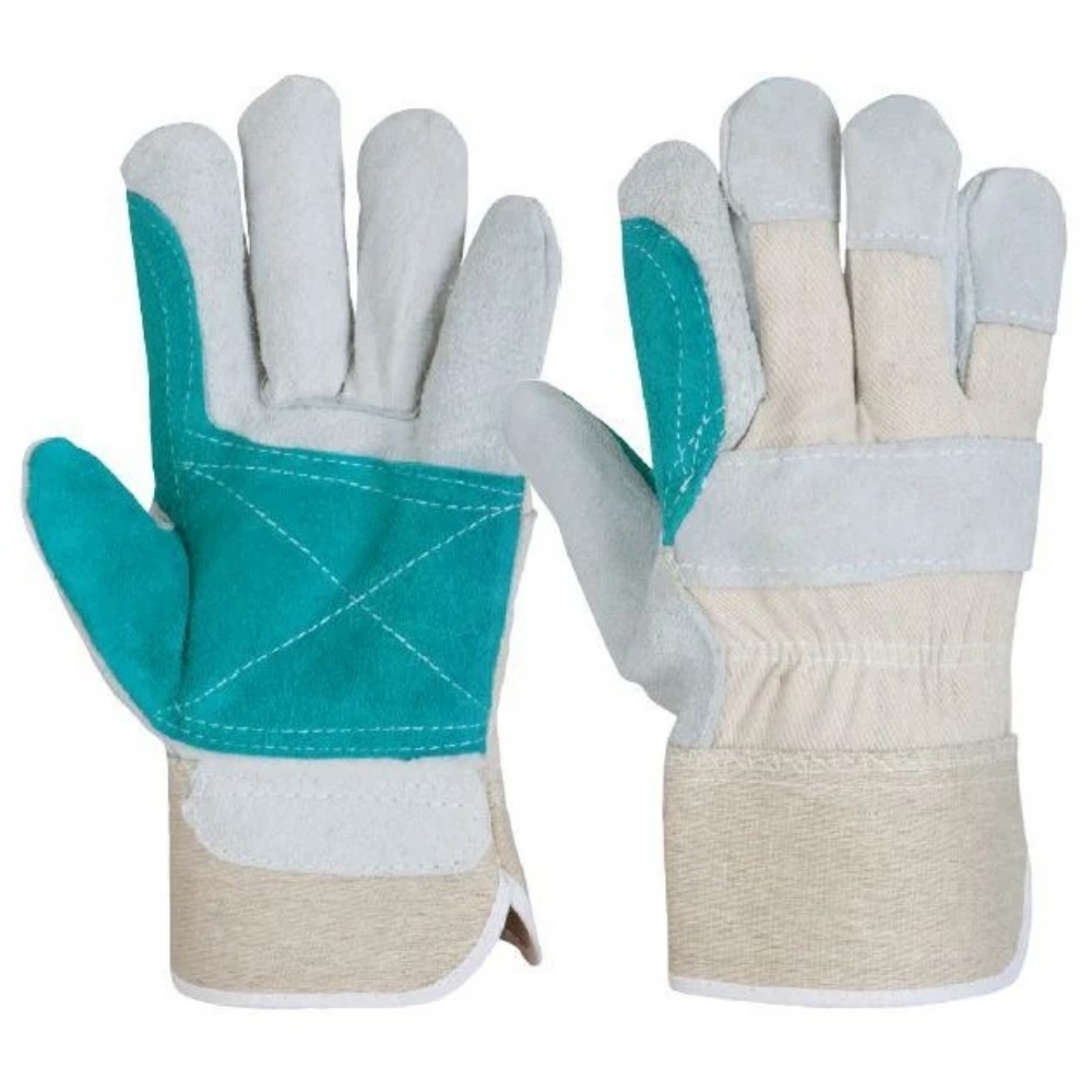 Oferte la Manusi de protectie Dalgeco Forte 1552, piele spalt bovina + bumbac, marimea 10,5, gri-alb-albastru