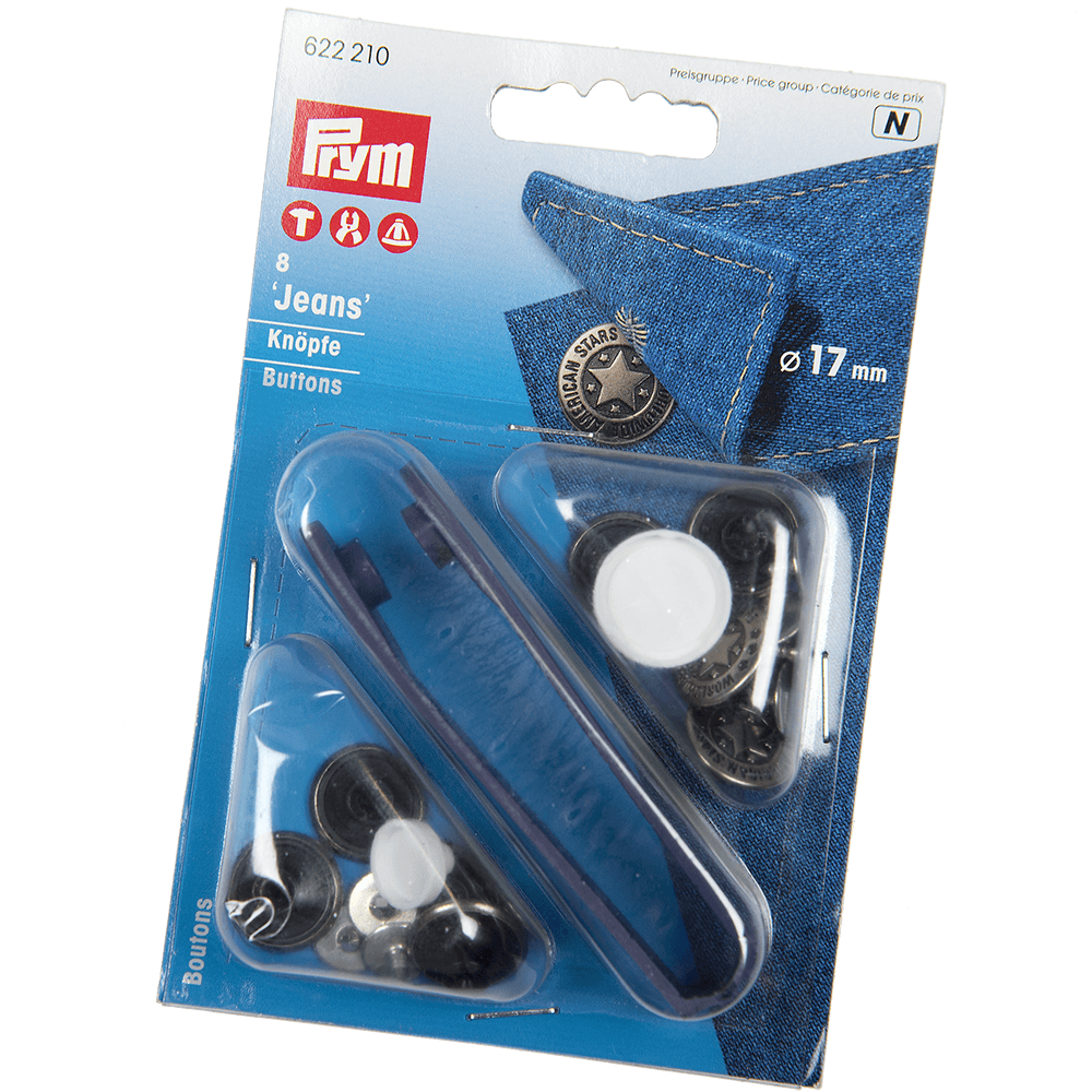 Oferte la Nasturi nituiti pentru blugi, cu sistem de atasare , Ø 17 mm, set 8 buc