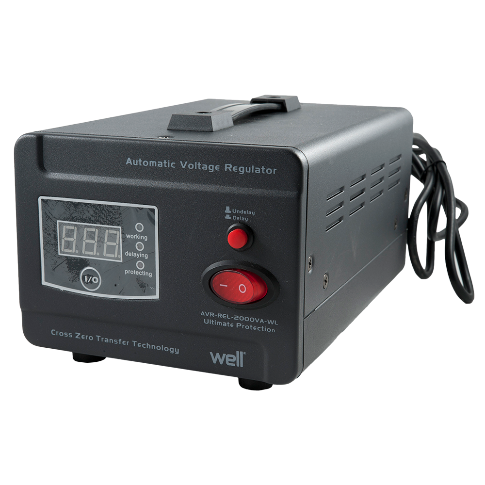Oferte la Stabilizator de tensiune cu releu, putere 2000VA/1200W, tensiune intrare 140-260V AC