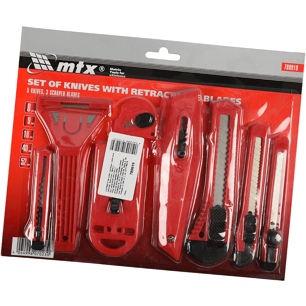 Oferte la Set 4 cuttere si razuitoare MTX Profesional, 9 mm
