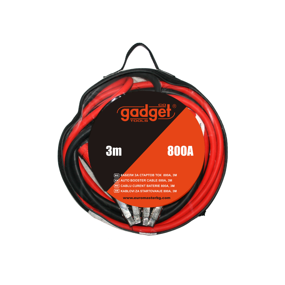 Oferte la Set cabluri pornire auto Gadget Tools, 800 A, 3 m