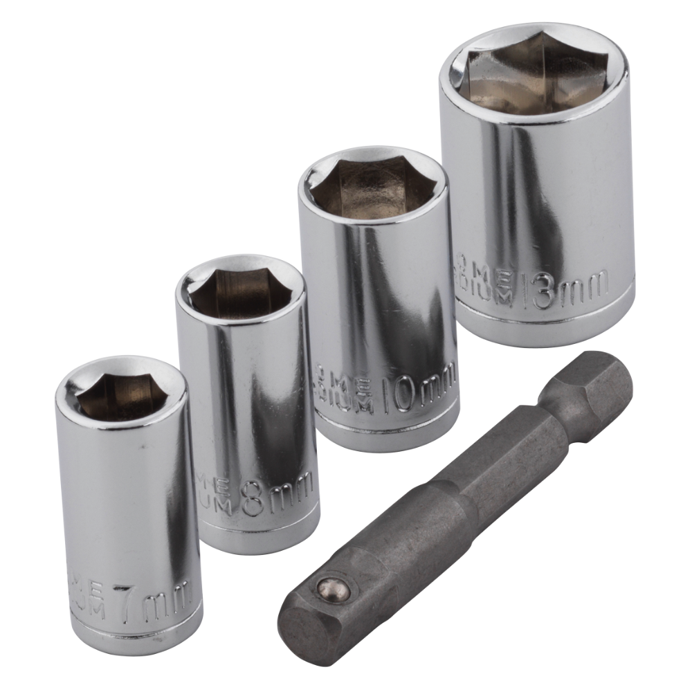 Oferte la Set capete chei + adaptor Wolfcraft, 5 buc, 50 mm