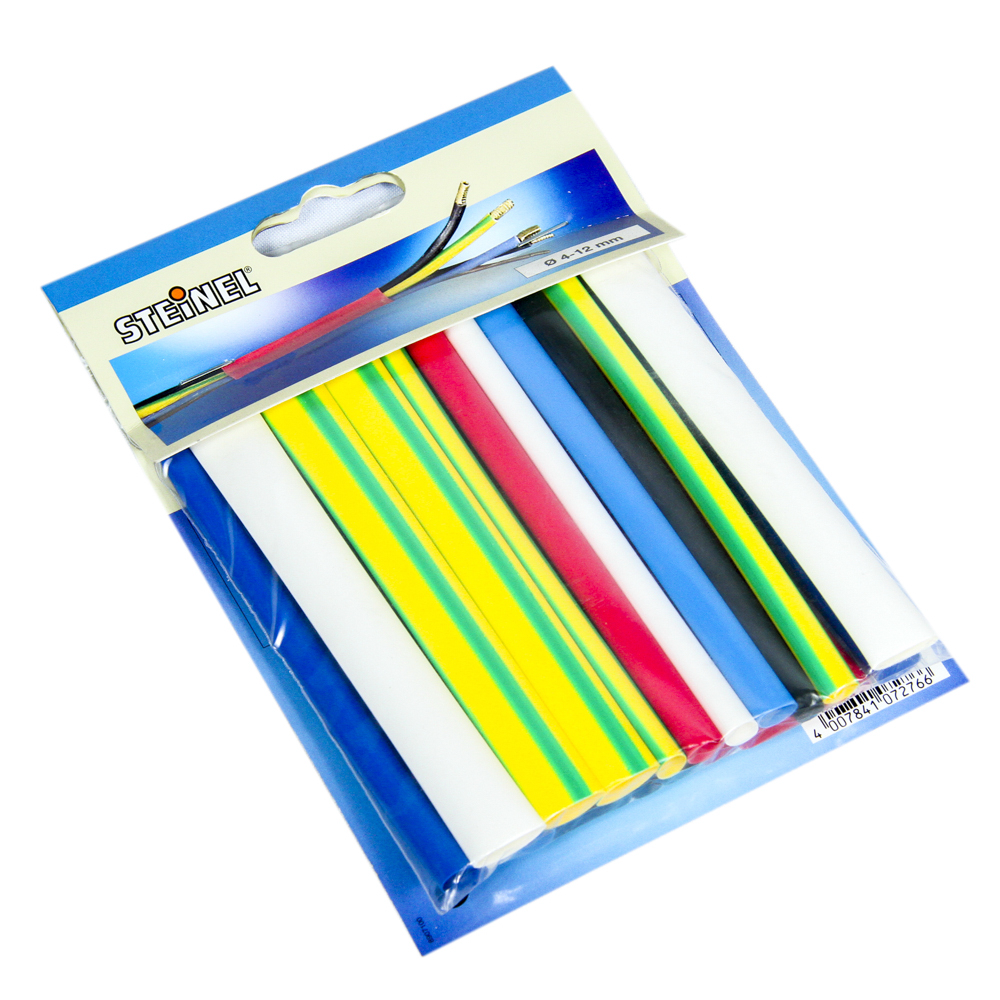 Oferte la Set tuburi contractibile Steinel tip III, fara adeziv, multicolor, 4 - 12 mm, 20 bucati