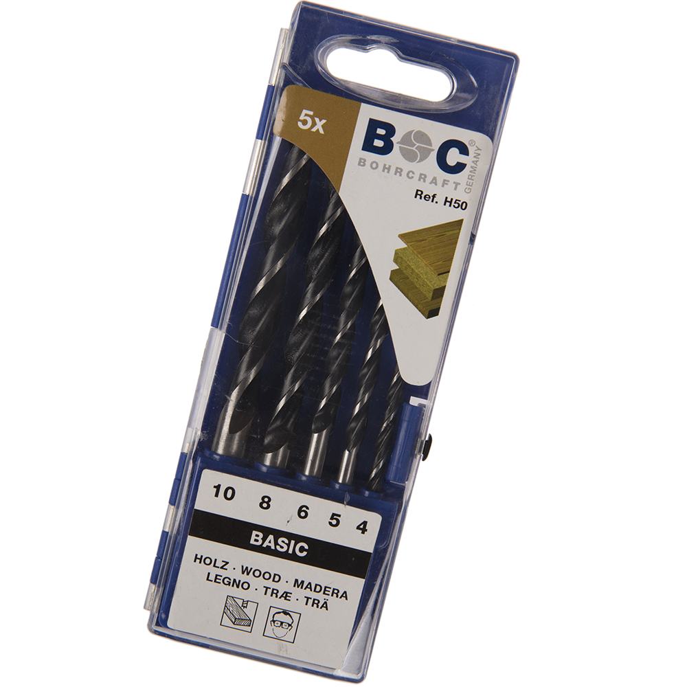 Oferte la Set 5 burghie Unior, pentru lemn, 4-10 mm 
