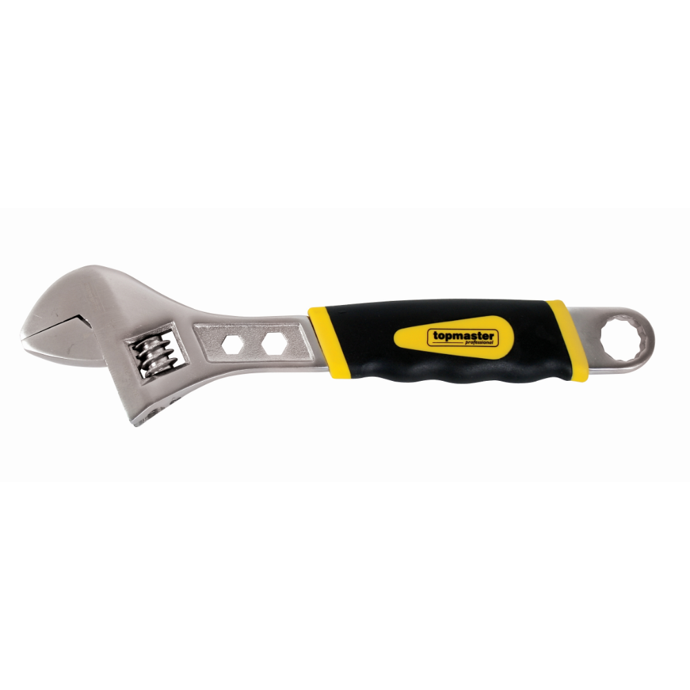 Oferte la Cheie reglabila maner ergonomic 200 mm, Topmaster, otel Cr-V, 3 chei