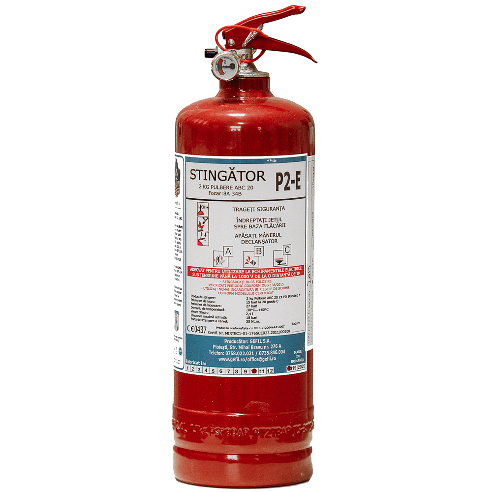 Oferte la Stingator cu pulbere si N2, tip P2