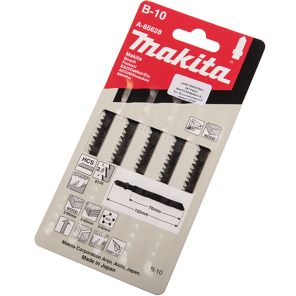Oferte la Set 5 lame Makita pentru fierastrau pentru lemn, 76 mm