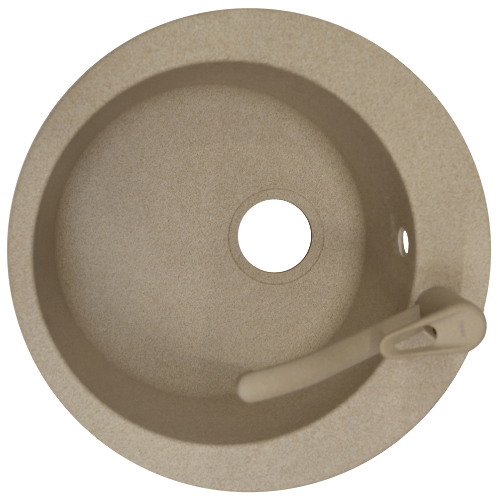 Oferte la Chiuveta rotunda Avena cu baterie Novara, Franke, fragranite, bej, 51cm