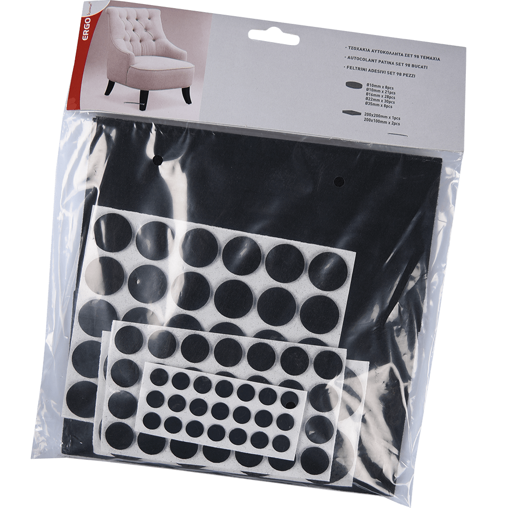 Oferte la Protectie mobilier, negru, SET 98 bucati