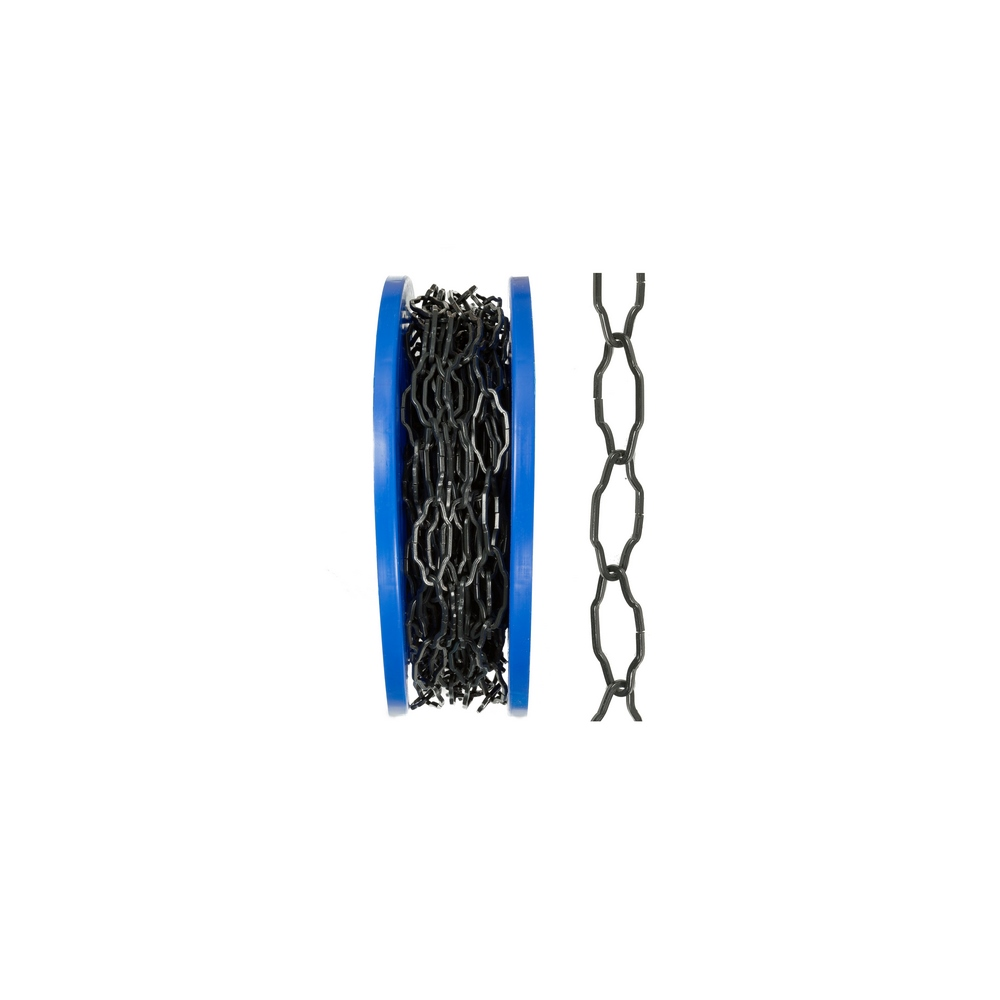 Oferte la Lant negru din sarma rectangulara, otel, 2,2 mm