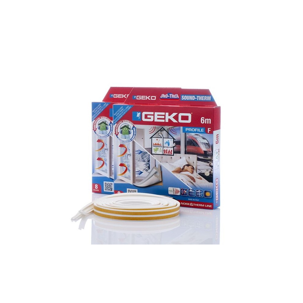 Oferte la Garnitura adeziva etansare fonica si termica, alb, 9 x 4,5 mm x 6 m