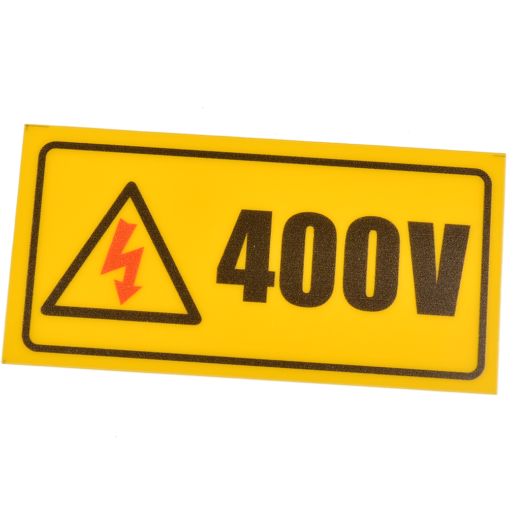 Oferte la Indicator avertizare 400 V, dreptunghiular, galben, 10 x 5 cm, 10 buc.