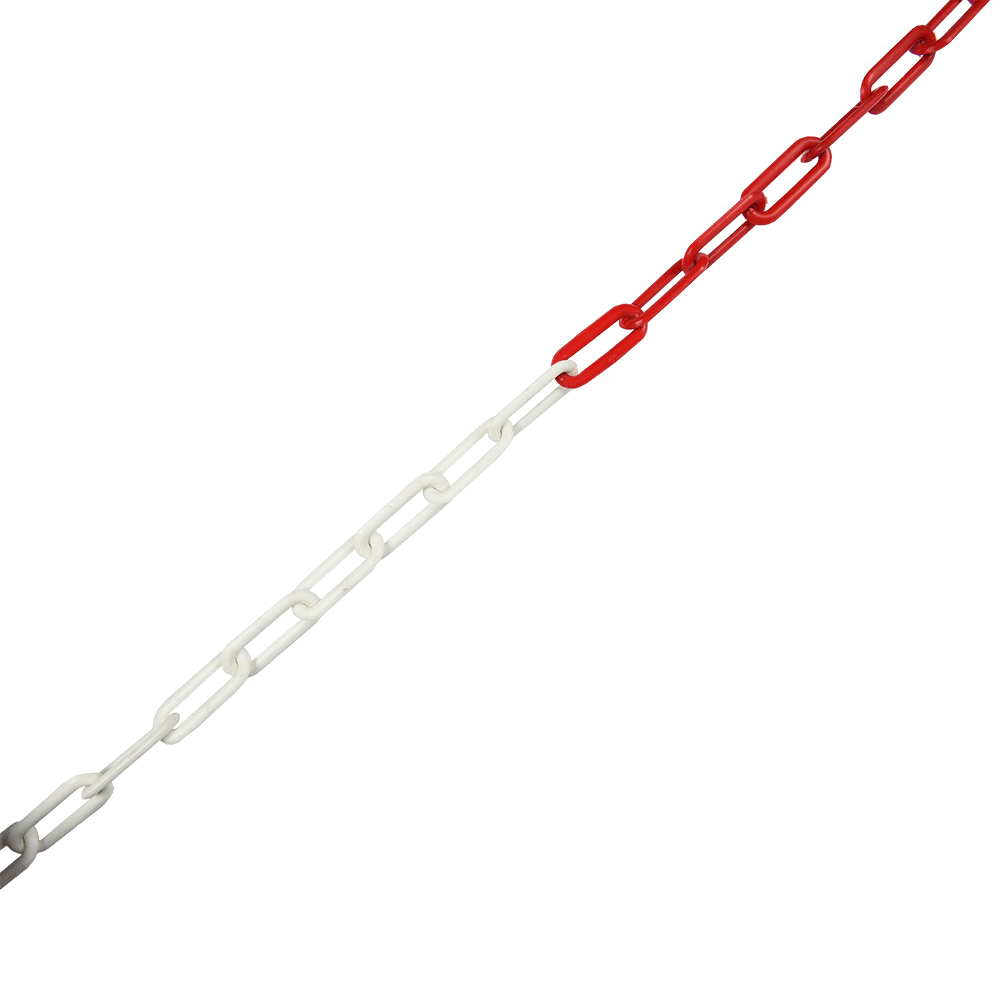 Oferte la Lant pentru bariera, plastic, rosu cu alb, 8 mm