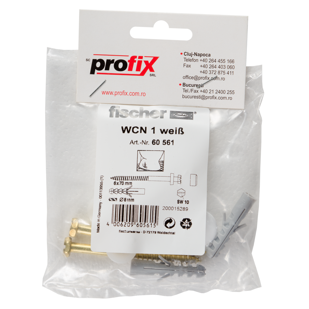 Oferte la Set fixare sanitare, Fischer WCN 1, 8 x 40 mm, 6 x 70 mm