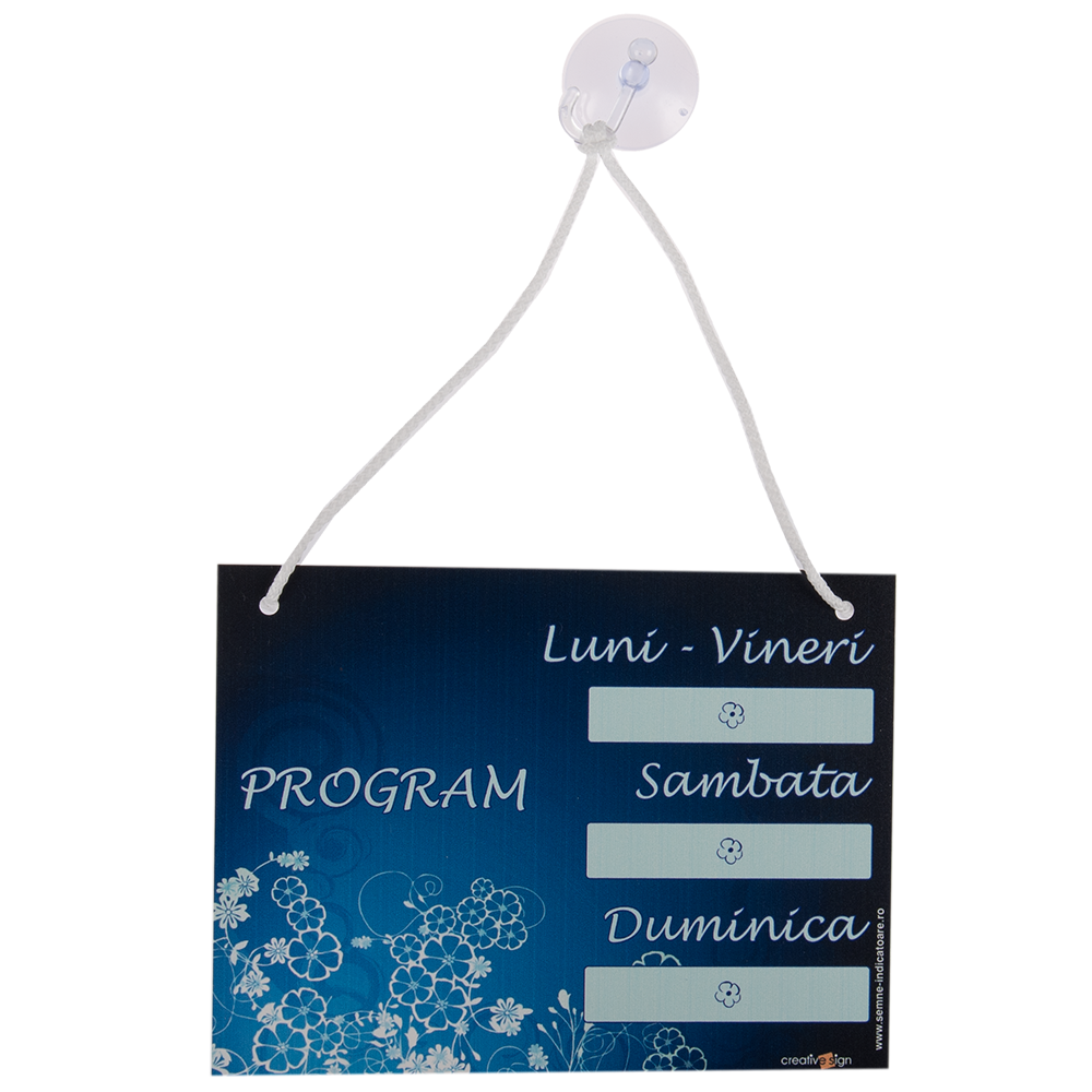 Oferte la Semn Program de lucru, carton, 20 x 25 cm