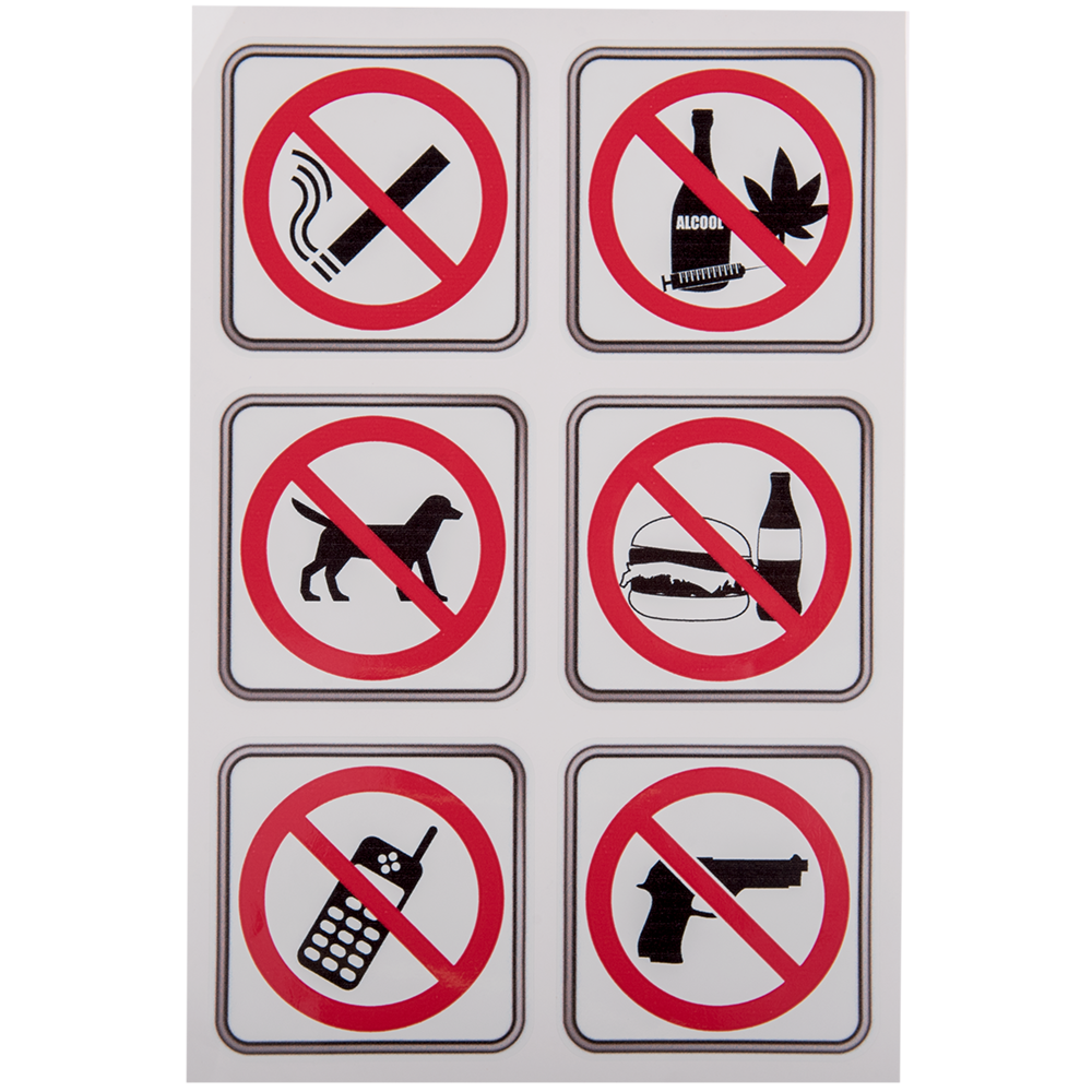 Oferte la Set Indicatoare interdictie, PVC, 20 x 30 cm