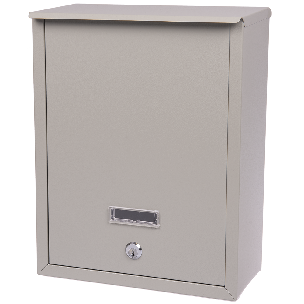 Oferte la Cutie postala exterior, otel, gri, 2 chei, 260 x 335 x 120 mm