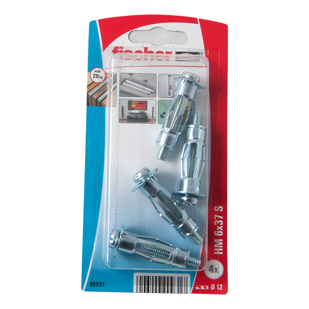 Oferte la Diblu din metal cu surub, Fischer HM, 6 x 37 mm, 6 x 45 mm, 4 buc