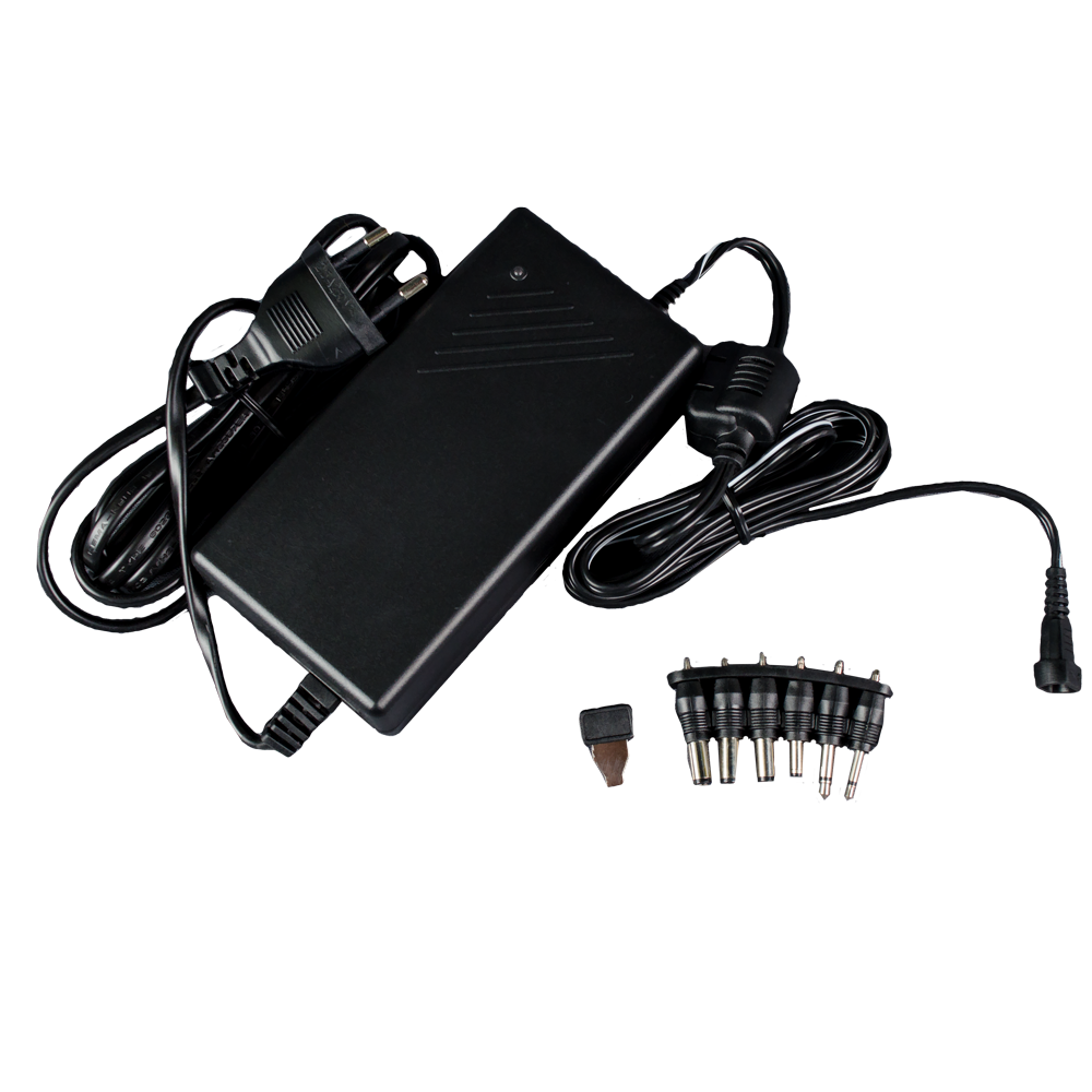 Oferte la Adaptor universal pentru Notebook Somogyi MW 7H50GS, 6 mufe, stabilizat, 6-15V, 5A, negru 